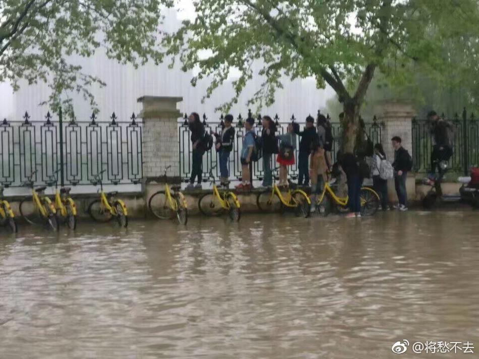 武大回应校门被淹一米深