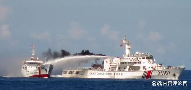 震惊！中国海警水炮"袭击"菲船？中方强硬回应，真相究竟如何？