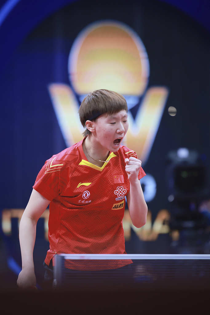 震撼！王曼昱4-0横扫张本美和，国乒女单再显霸主实力！